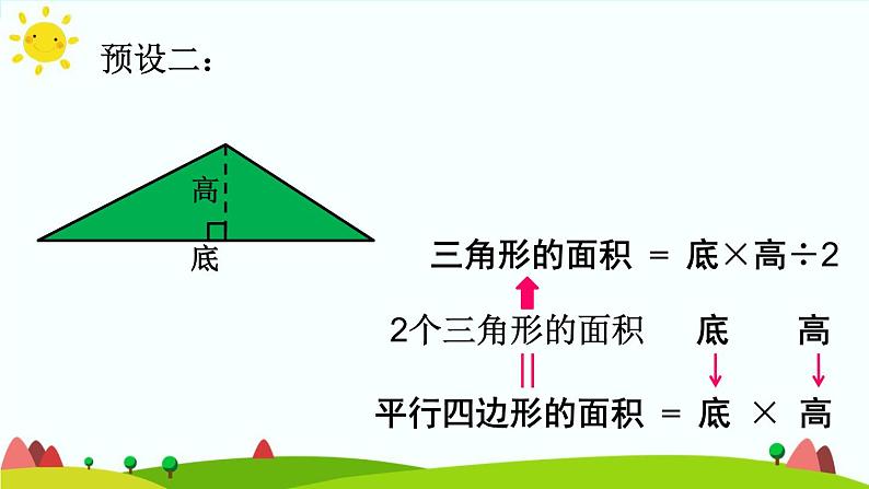 【精品课件】人教版 五年级上册数学 第6单元 多边形的面积  6.2三角形的面积 （ 第1课时）第8页