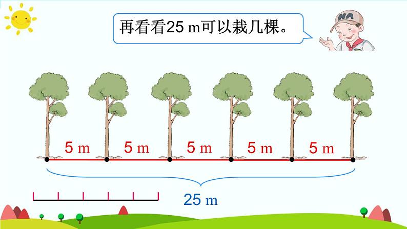 【精品课件】人教版 五年级上册数学 第7单元 数学广角——植树问题（第1课时）08