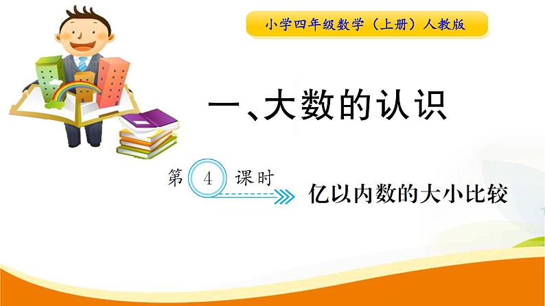 人教版小学数学四年级上册 第一单元  第4课时  亿以内数的大小比较 PPT课件01