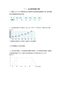 数学五年级下册7 折线统计图同步测试题