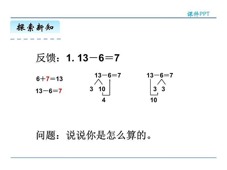 2.2.2 十几减7、6——课件第6页