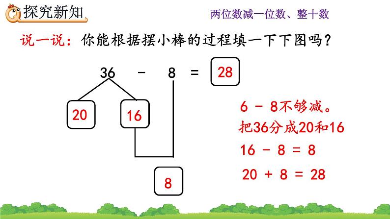 6.7 两位数减一位数、整十数（退位减）、精品课件08