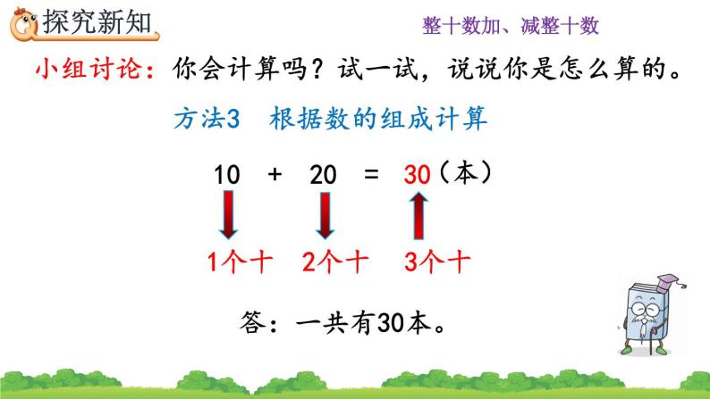 小学数学人教版一年级下册整十数加、减整十数完美版课件ppt-教习网|课件下载