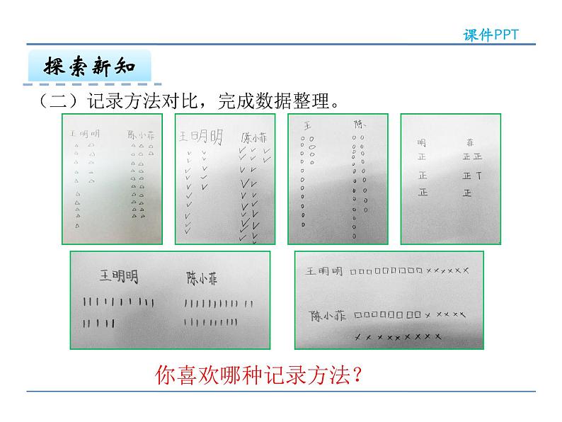 1.2 不同方法整理数据——课件08