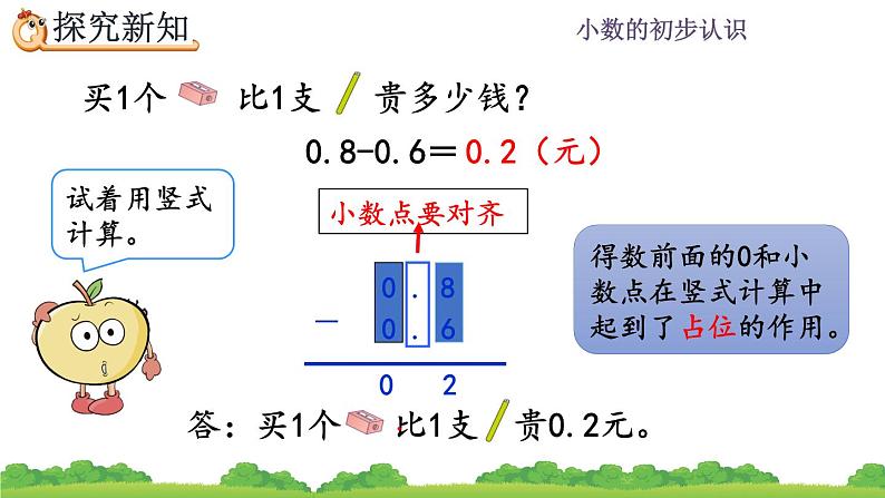 7.4 简单小数的加、减法（1）、精品课件08