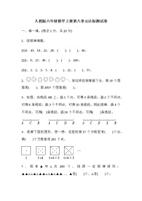 人教版六年级上册8 数学广角——数与形课时作业