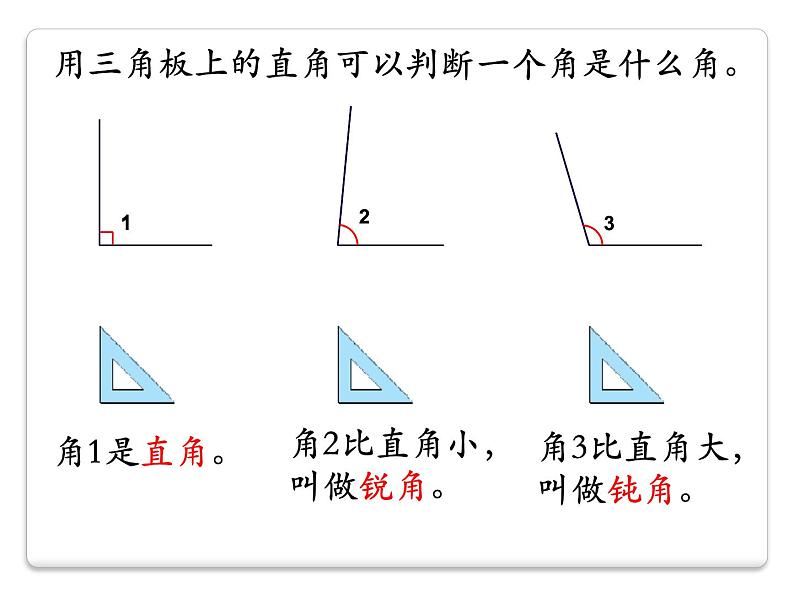4.3《认识直角、锐角和钝角》PPT课件05