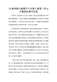 小学西师大版分数除法教案设计