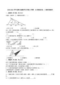 数学五年级上册4 探索活动：三角形的面积课后作业题