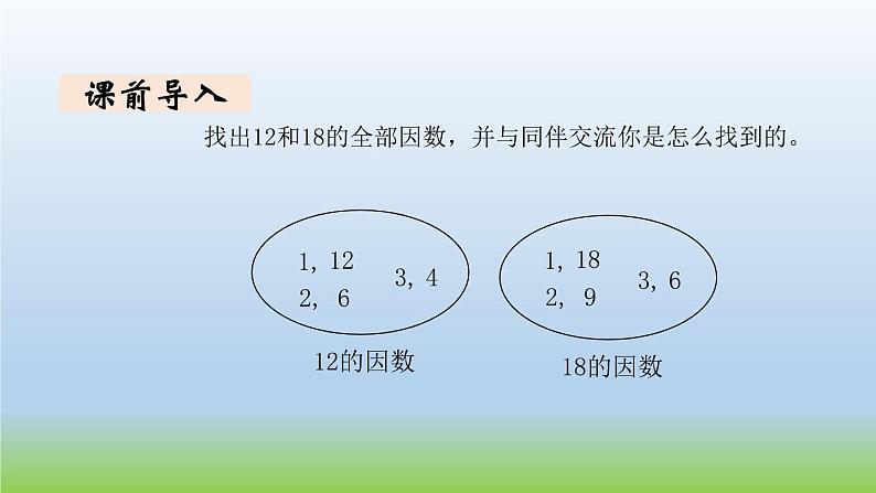 数学北师大版五年级上册第5单元第7课时 找最大公因数 课件02