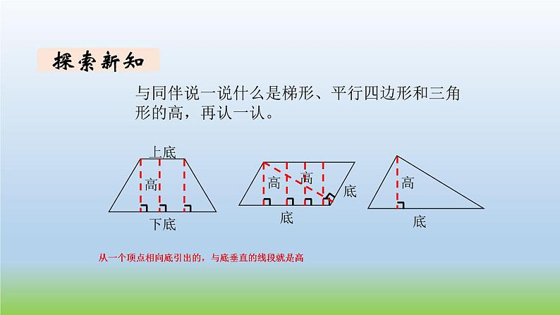 数学北师大版五年级上册第4单元第2课时 认识底和高 课件04