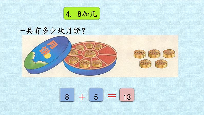 冀教版数学一年级上第八单元 《20以内的加法》PPT课件第7页