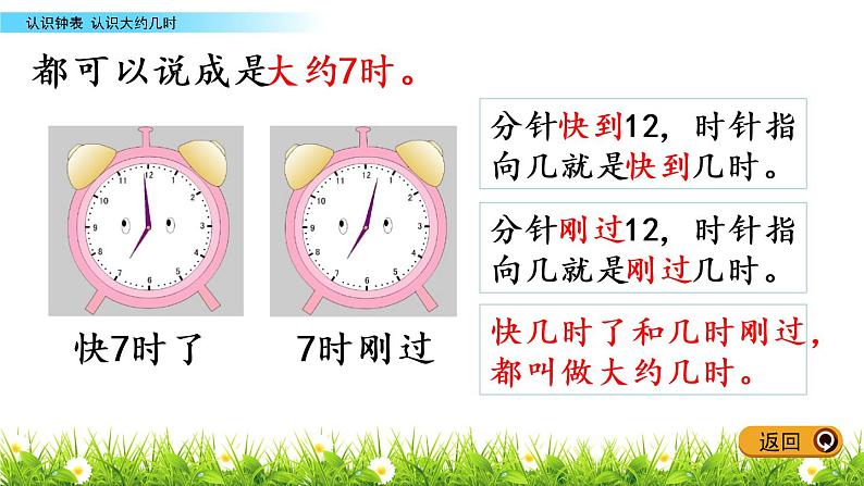 2.2《认识大约几时》PPT课件 冀教版数学小学一年级下册06