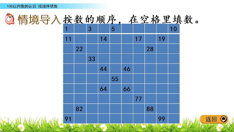 3.5《按顺序填数》PPT课件 冀教版数学小学一年级下册第2页