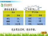 4.3《商品价格调查》PPT课件 冀教版数学小学一年级下册