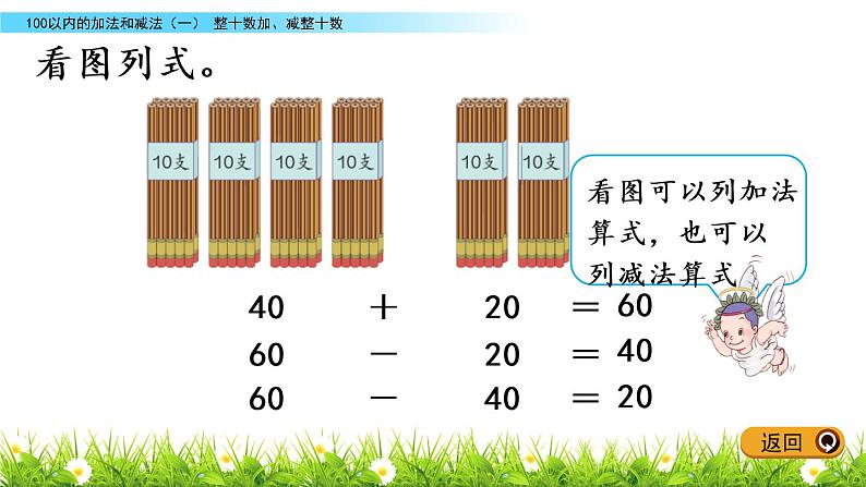 5.2《整十数加、减整十数》PPT课件 冀教版数学小学一年级下册第6页