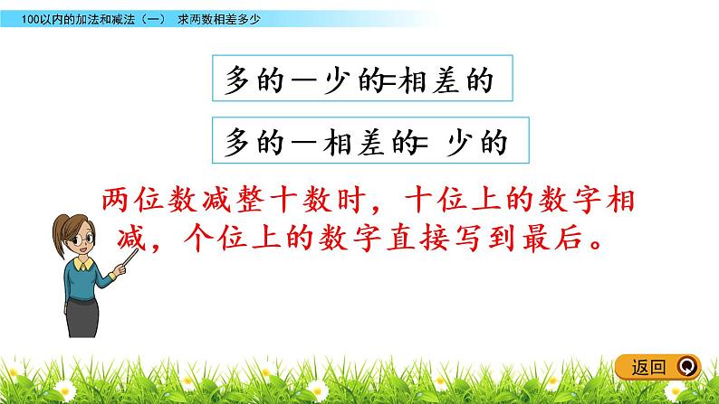 5.12《求两数相差多少》PPT课件 冀教版数学小学一年级下册06