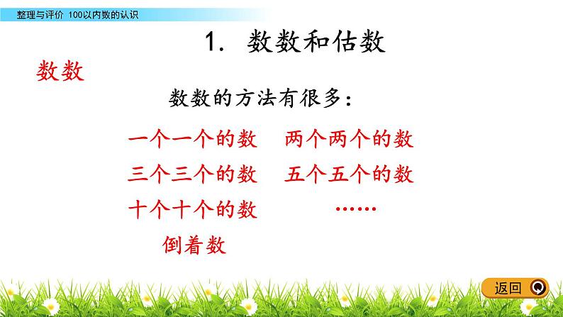 一《100以内数的认识》综合整理与评价 PPT课件 冀教版数学小学一年级下册第4页