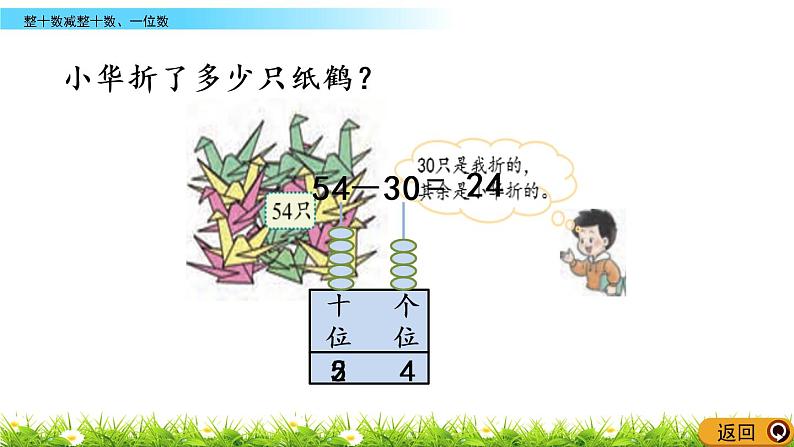 4.6《整十数减整十数、一位数》PPT课件 西师大版数学小学一年级下册06