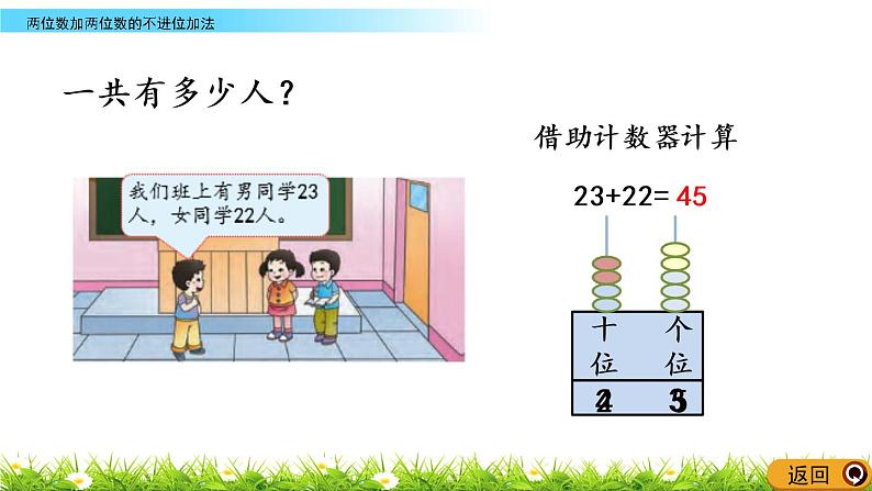 4.8《两位数加两位数的不进位加法》PPT课件 西师大版数学小学一年级下册04