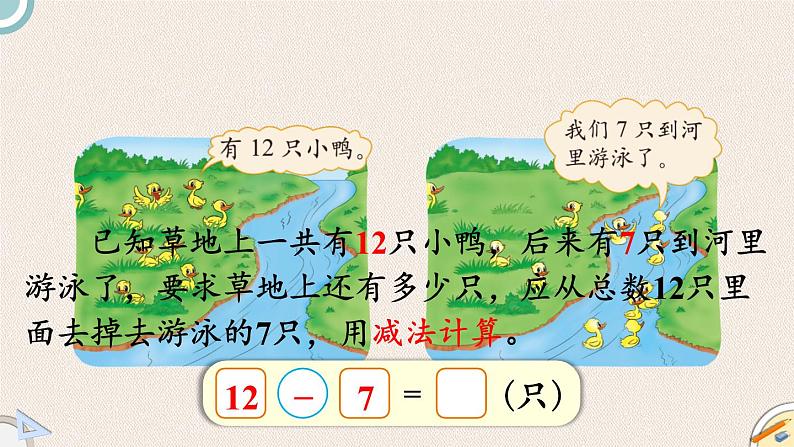 1.3《快乐的小鸭》PPT课件 北师大版数学小学一年级下册04