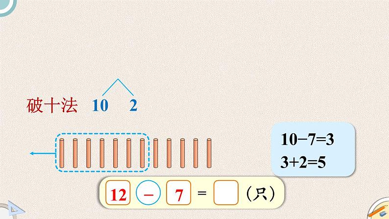 1.3《快乐的小鸭》PPT课件 北师大版数学小学一年级下册05