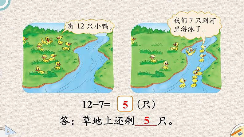 1.3《快乐的小鸭》PPT课件 北师大版数学小学一年级下册08