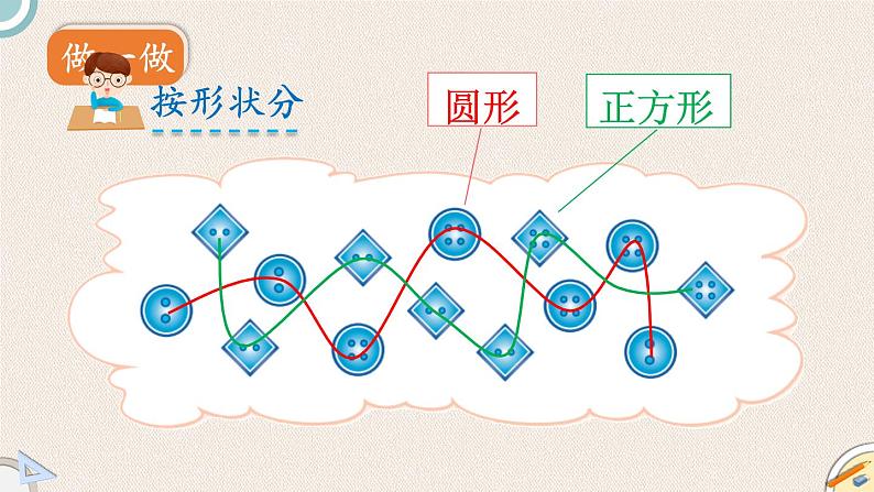 数学好玩.1《分扣子》PPT课件 北师大版数学小学一年级下册04