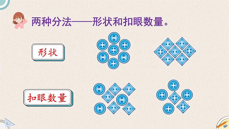 数学好玩.1《分扣子》PPT课件 北师大版数学小学一年级下册06