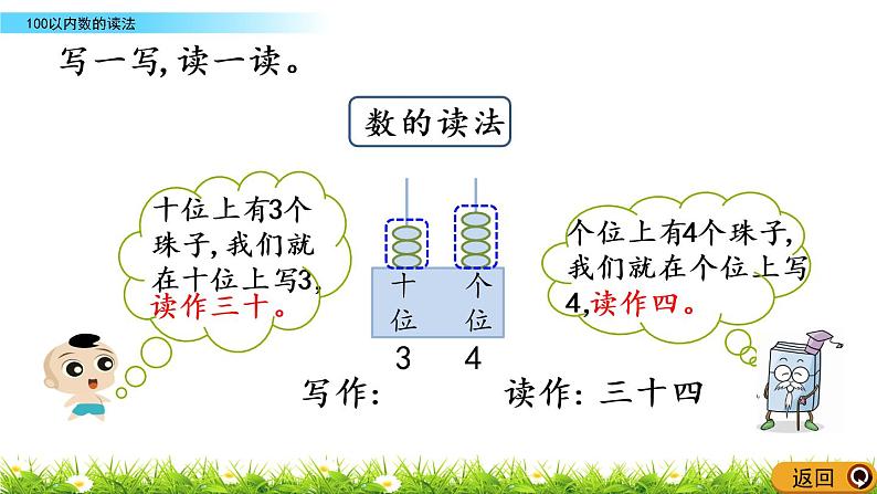 1.5《100以内数的读法》PPT课件 西师大版数学小学一年级下册第4页