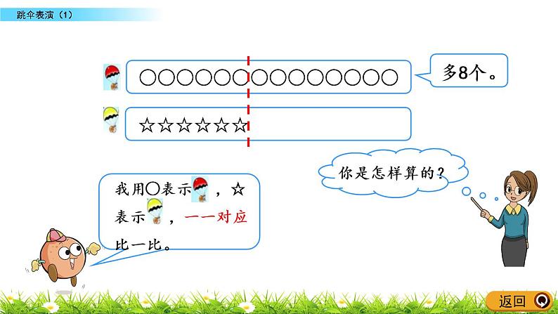 1.5《跳伞表演（1）》PPT课件 北师大版数学小学一年级下册第4页