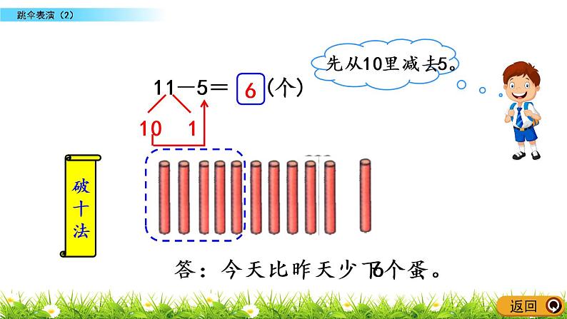 1.6《跳伞表演（2）》PPT课件 北师大版数学小学一年级下册05