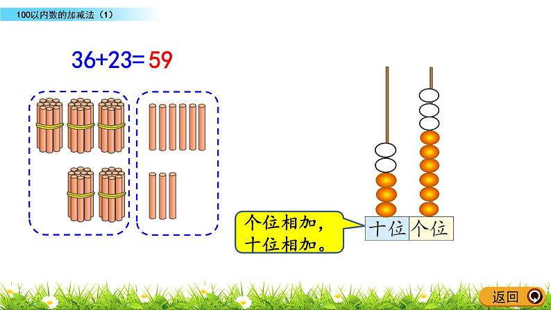 总复习.2《100以内数的加减法（1）》PPT课件 北师大版数学小学一年级下册08