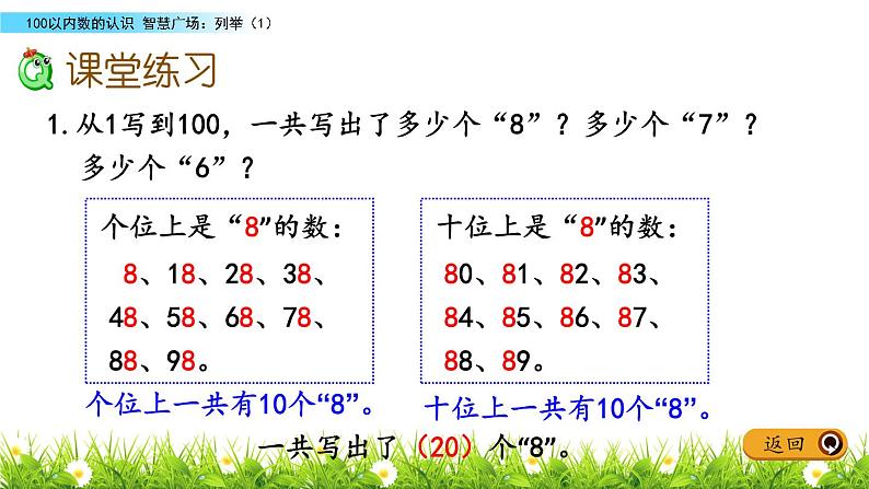 2.4《智慧广场：列举（1）》PPT课件 青岛版（五四制）版数学小学一年级下册08