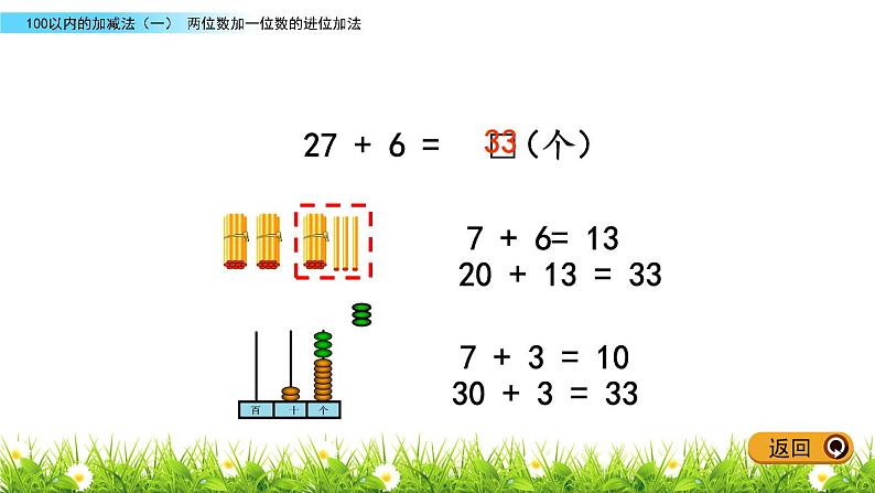 4.2《两位数加一位数的进位加法》PPT课件 青岛版（五四制）版数学小学一年级下册第5页