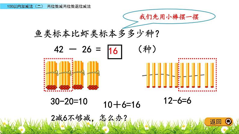 6.4《两位数减两位数退位减法》PPT课件 青岛版（五四制）版数学小学一年级下册04