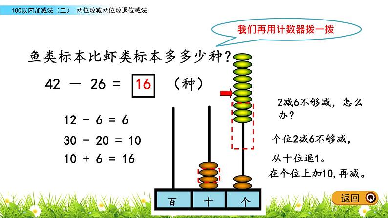 6.4《两位数减两位数退位减法》PPT课件 青岛版（五四制）版数学小学一年级下册05