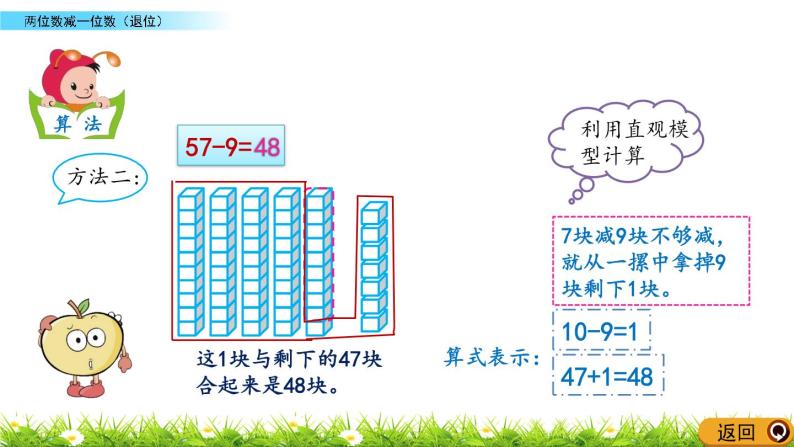 2.11《两位数减一位数（退位）》PPT课件 北京版数学小学一年级下册05