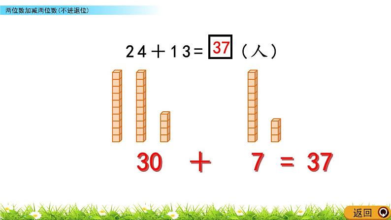 4.1《两位数加减两位数(不进退位)》PPT课件 北京版数学小学一年级下册第4页