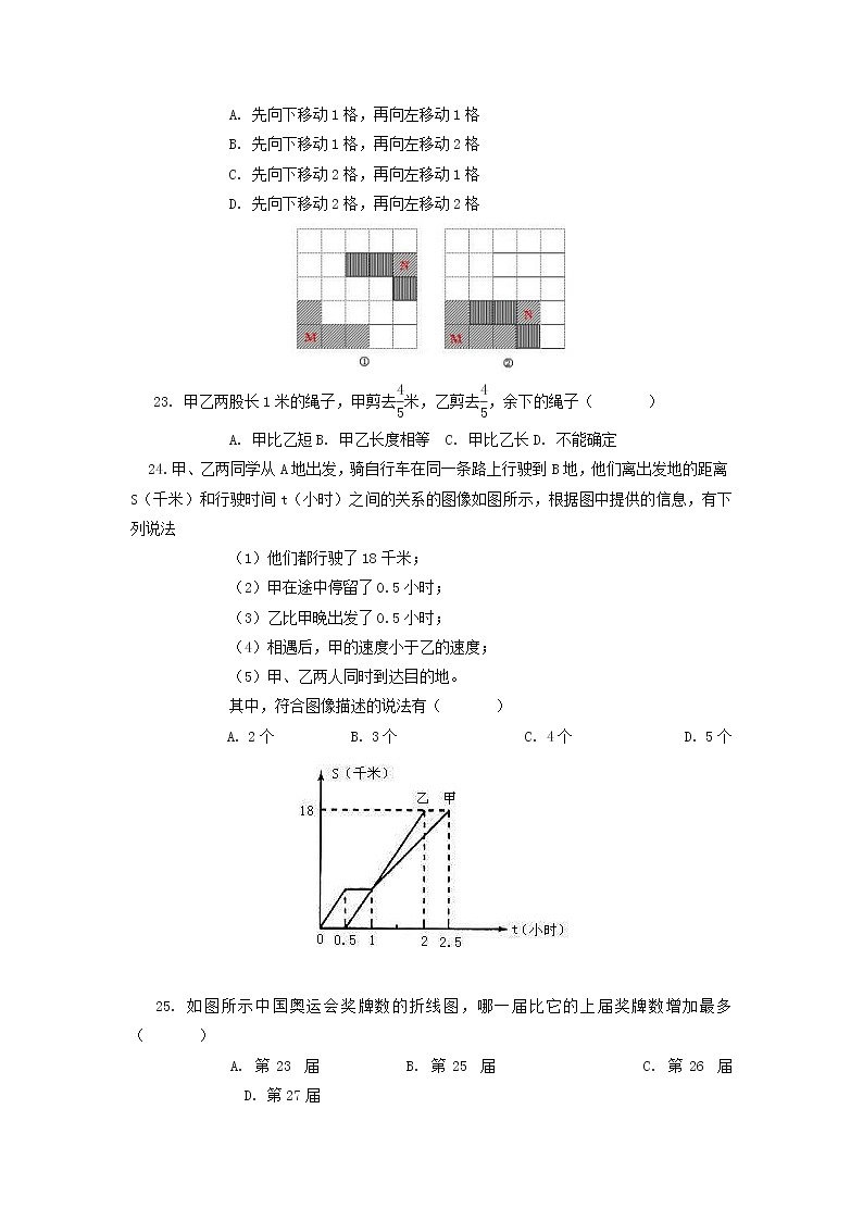 2021-2022学年北师大版小学六年级上册数学期末测试卷 (4) (含答案)03