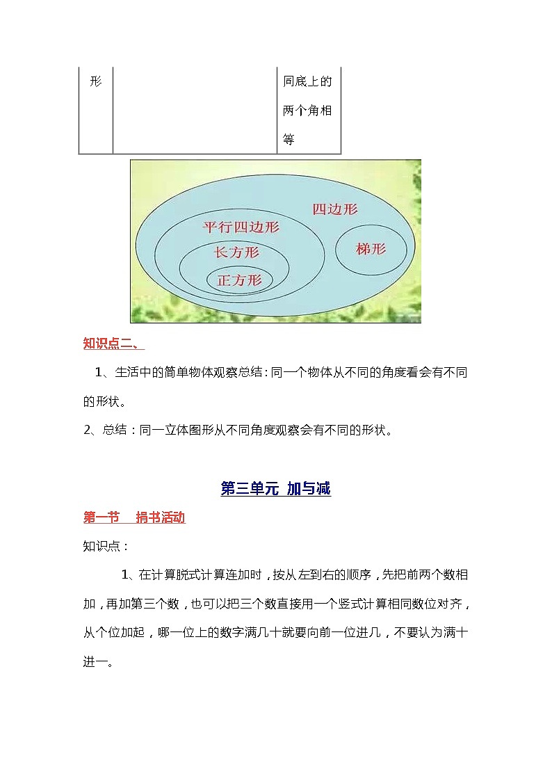 北师大版三年级数学上册知识要点03