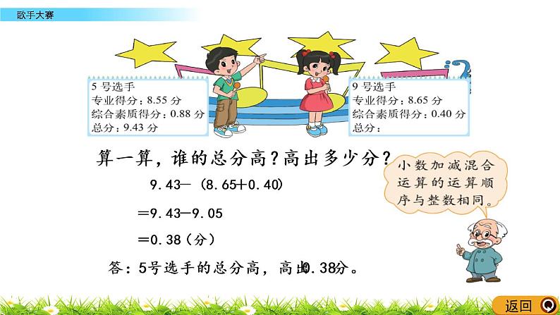 1.9《歌手大赛》PPT课件 北师大版数学四下04