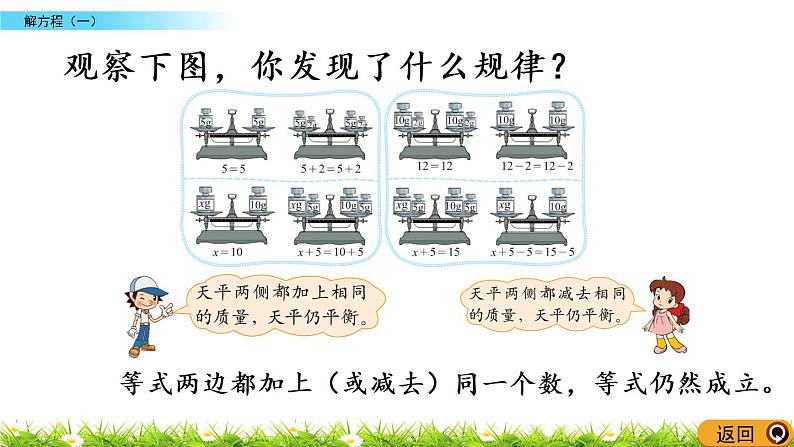 5.5《解方程（一）》PPT课件 北师大版数学四下04