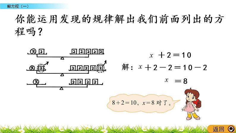 5.5《解方程（一）》PPT课件 北师大版数学四下05