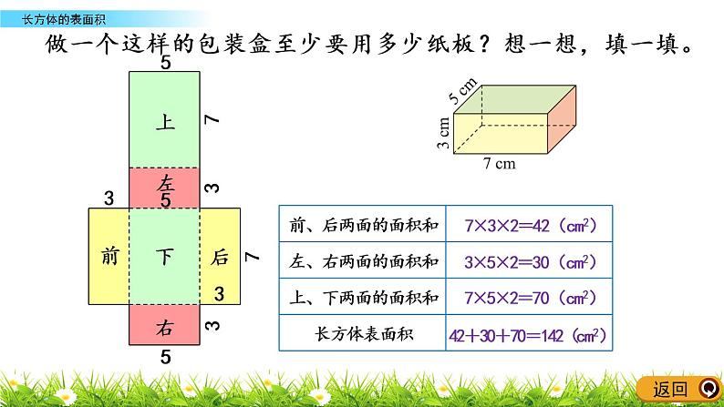 2.4《长方体的表面积》PPT课件 北师大版数学五下04