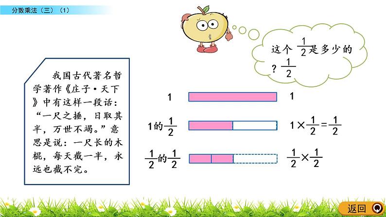 3.5《分数乘法（三）（1）》PPT课件 北师大版数学五下第4页