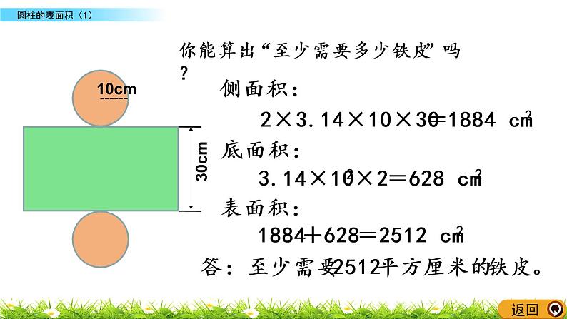 1.3《圆柱的表面积（1）》PPT课件 北师大版 六年级数学下册06