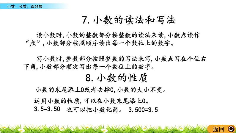 总复习1.4《小数、分数、百分数》PPT课件 北师大版 六年级数学下册08