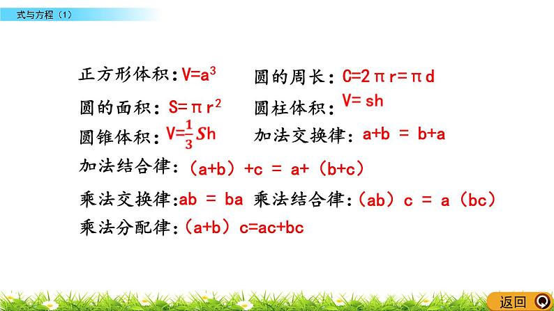 总复习1.10《式与方程（1）》PPT课件 北师大版 六年级数学下册第5页