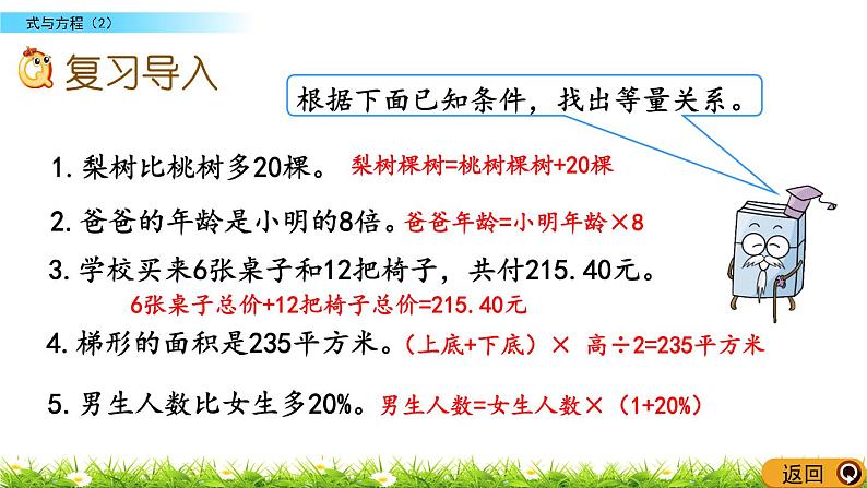 总复习1.11《式与方程（2）》PPT课件 北师大版 六年级数学下册02